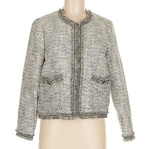 cupcakes & cashmere Women's Tweed Blazer - Cream and Black